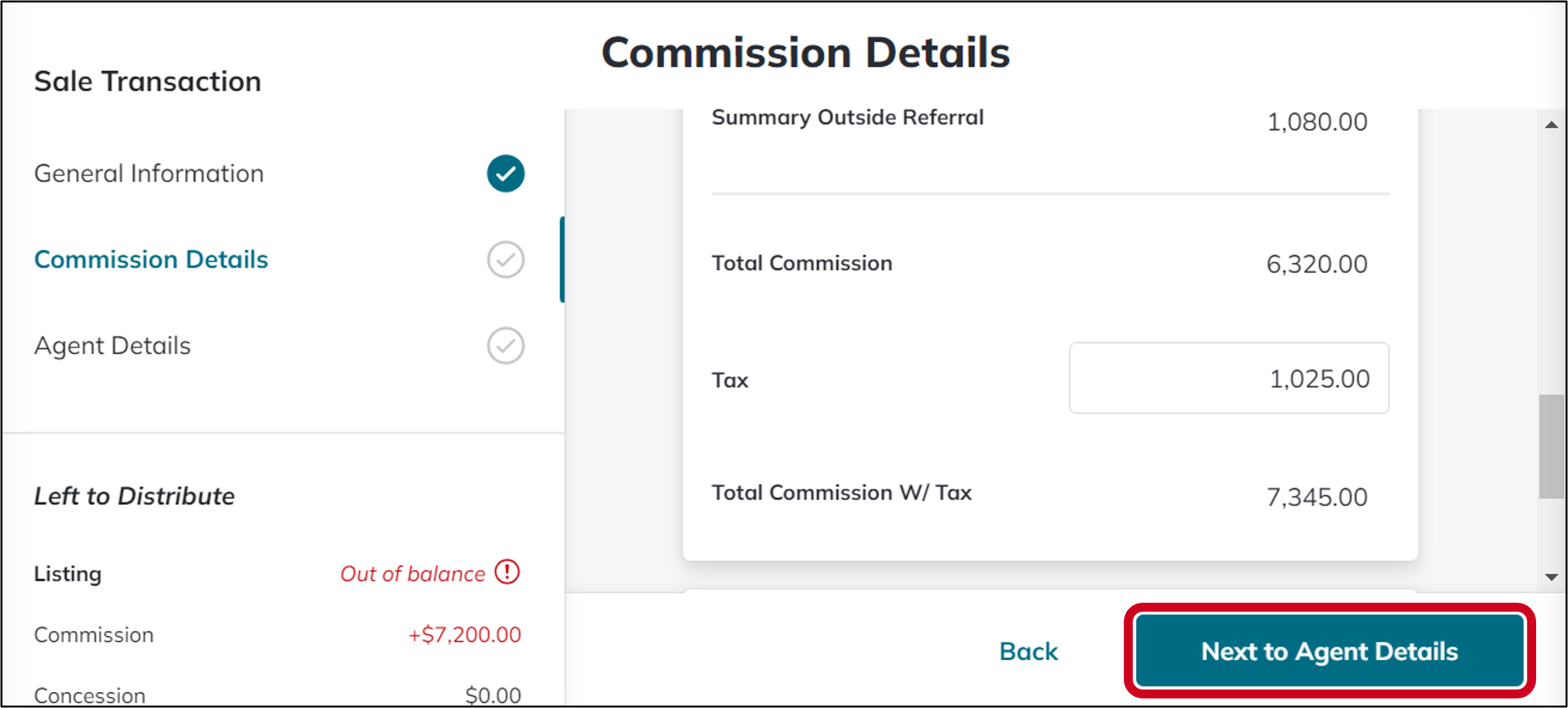 cmc trans create sale next to agent details.png