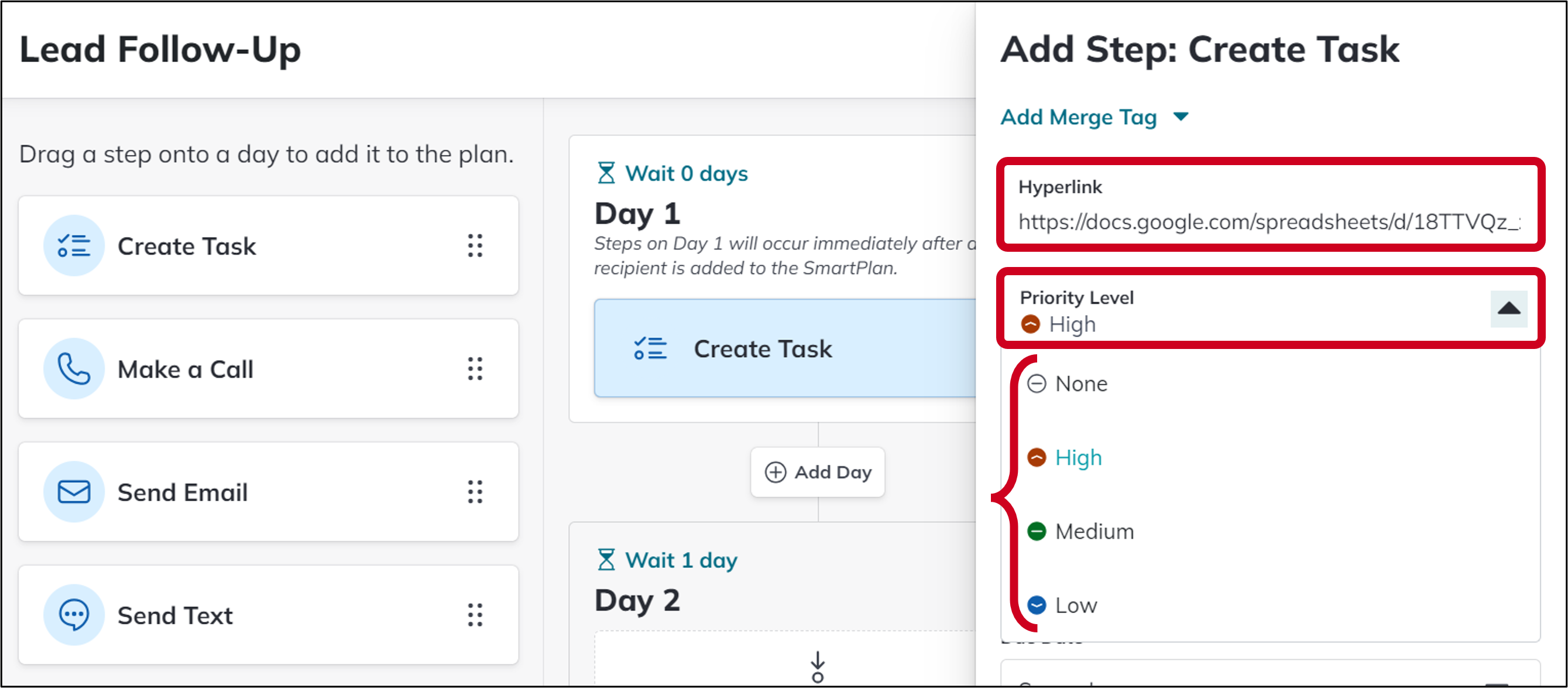 cmc sp create task hyperlink and priority.png