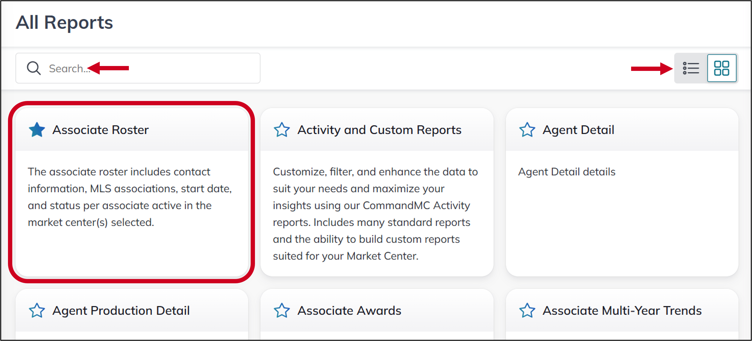 cmc reports access associate roster.png